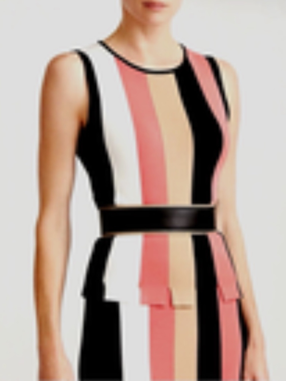 Etcetera "Columns" Knit Set Colorblock Tank & Skirt Size M  *no belt